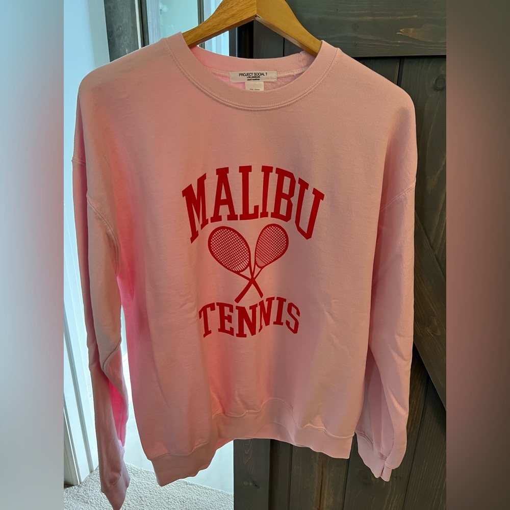 New! Elleandemm Malibu tennis sweatshirt - Picture 1 of 3